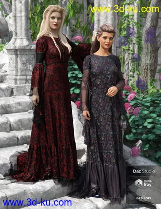 3D打印模型Rochelle Gown - Captivating的图片