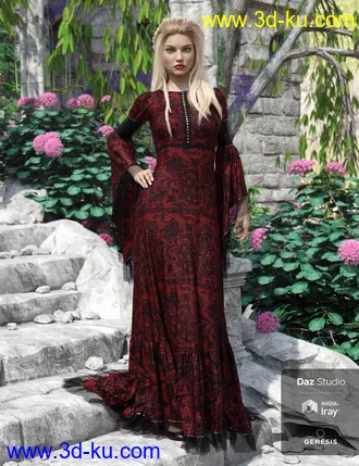 3D打印模型Rochelle Gown - Captivating的图片