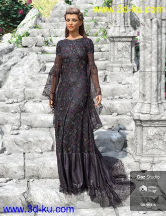 3D打印模型Rochelle Gown - Captivating的图片