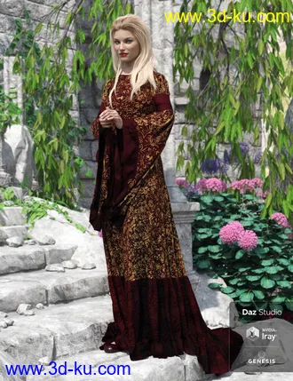 3D打印模型Rochelle Gown - Captivating的图片