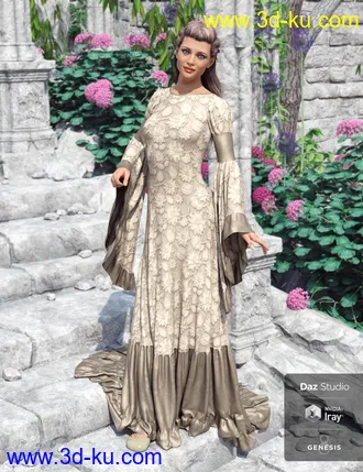 3D打印模型Rochelle Gown - Captivating的图片
