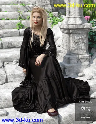 3D打印模型Rochelle Gown - Captivating的图片