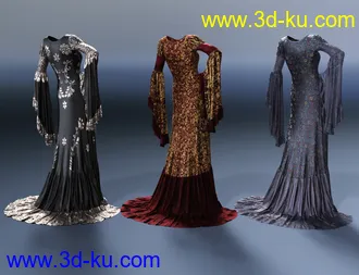 3D打印模型Rochelle Gown - Captivating的图片