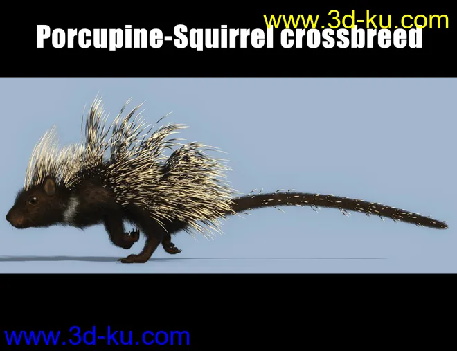 Rodents by AM - Crested Porcupine模型的图片8