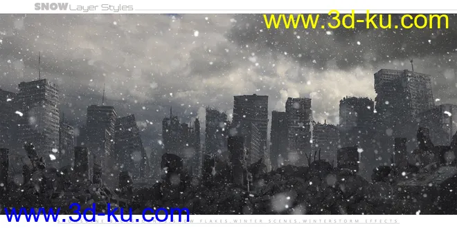 Ron's Real Snow Layer Styles模型的图片2