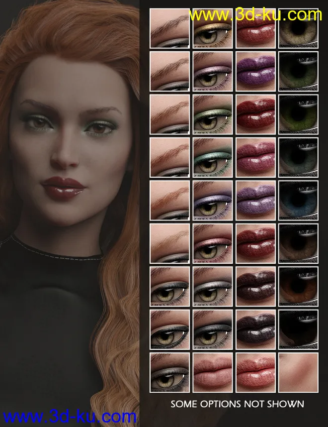 Rowena HD for Genesis 8 Female模型的图片9