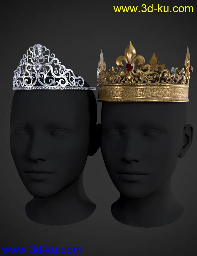 Royal Crowns for Genesis 8 Female(s)模型的图片1