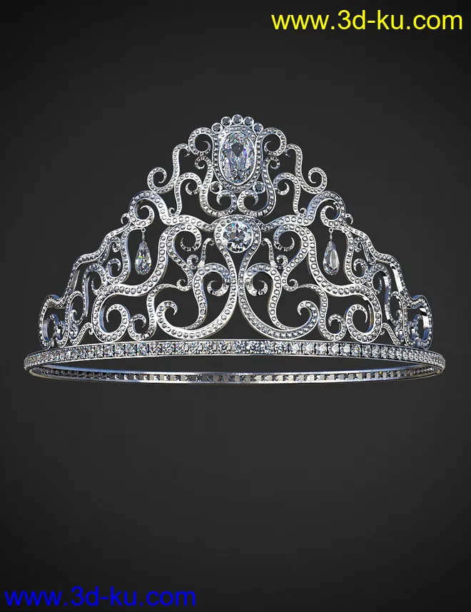 Royal Crowns for Genesis 8 Female(s)模型的图片3