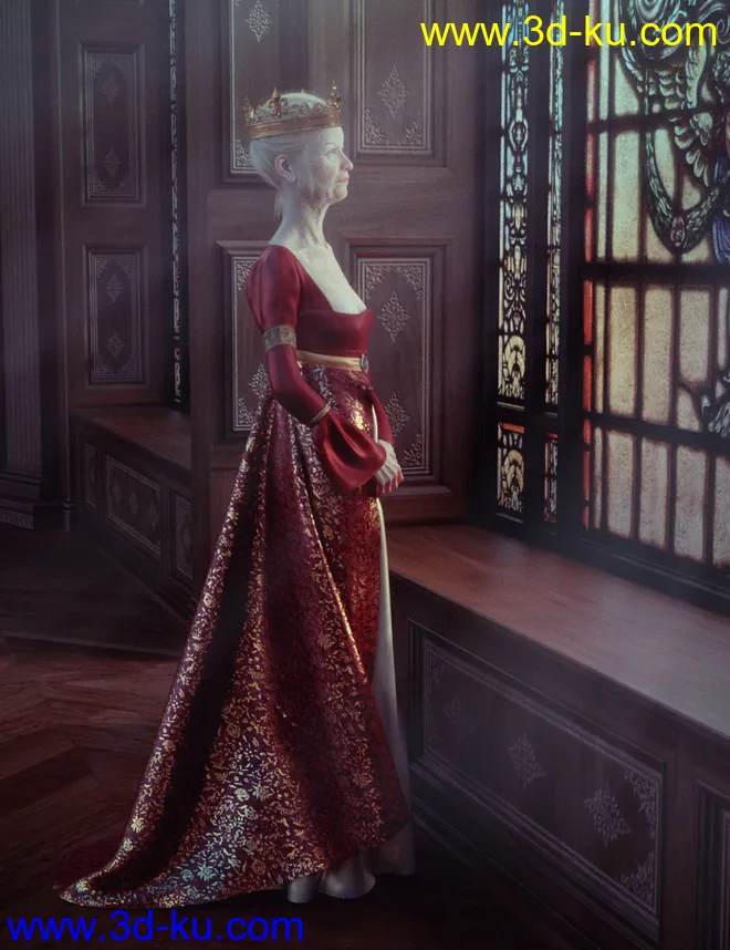 Royal Crowns for Genesis 8 Female(s)模型的图片4