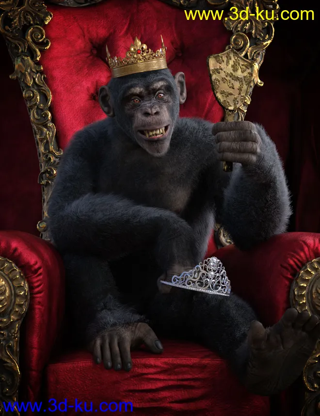 Royal Crowns for Genesis 8 Female(s)模型的图片6