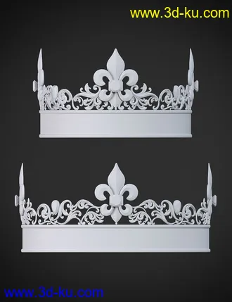 3D打印模型Royal Crowns for Genesis 8 Female(s)的图片