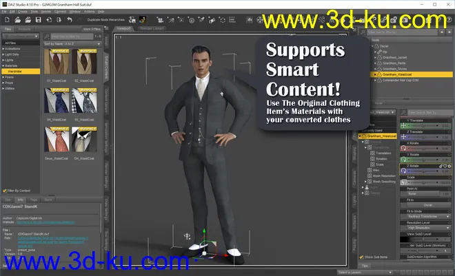 RSSY Clothing Converter from Genesis 2 Male to Genesis 3 Male模型的图片4