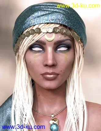 3D打印模型Ruby HD and Headscarf for Genesis 8 Female的图片