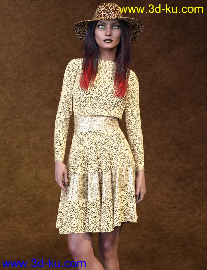 Ruby HD and Headscarf for Genesis 8 Female模型的图片7