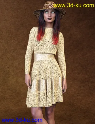 3D打印模型Ruby HD and Headscarf for Genesis 8 Female的图片