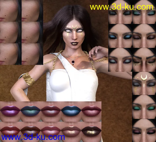 Ruby HD and Headscarf for Genesis 8 Female模型的图片9