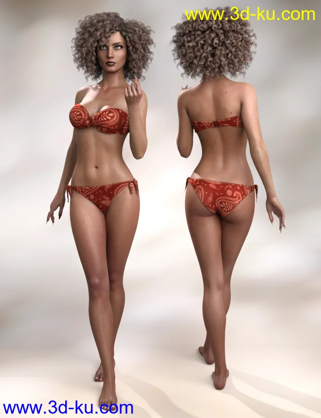 Ruby HD and Headscarf for Genesis 8 Female模型的图片11