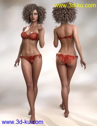 3D打印模型Ruby HD and Headscarf for Genesis 8 Female的图片