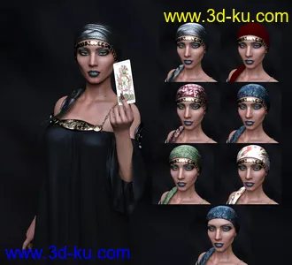 3D打印模型Ruby HD and Headscarf for Genesis 8 Female的图片