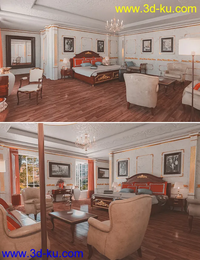 Russian Bedroom模型的图片1