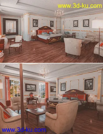3D打印模型Russian Bedroom的图片