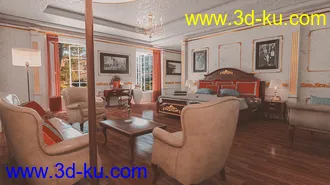 3D打印模型Russian Bedroom的图片
