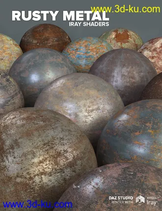 3D打印模型Rusty Metal - Iray Shaders的图片
