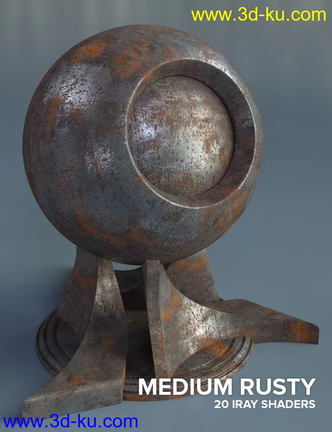 Rusty Metal - Iray Shaders模型的图片2