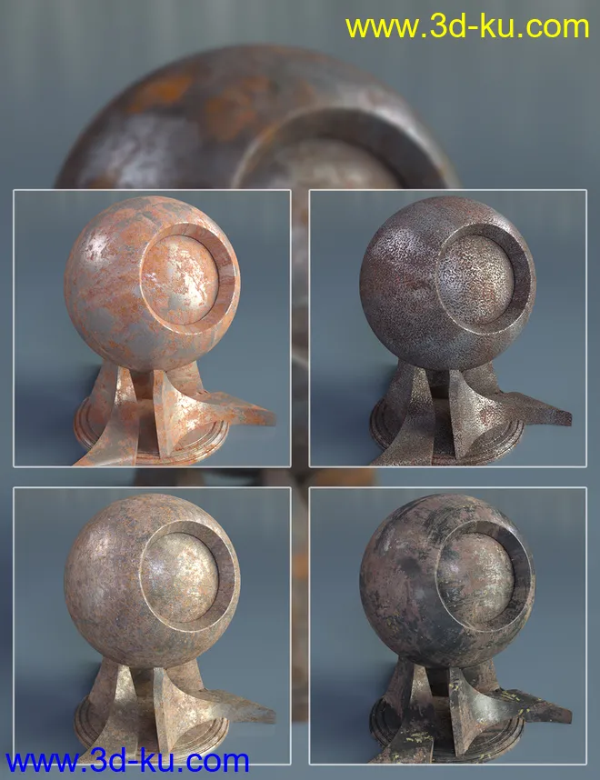 Rusty Metal - Iray Shaders模型的图片3