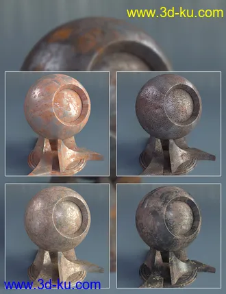 3D打印模型Rusty Metal - Iray Shaders的图片