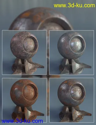 3D打印模型Rusty Metal - Iray Shaders的图片