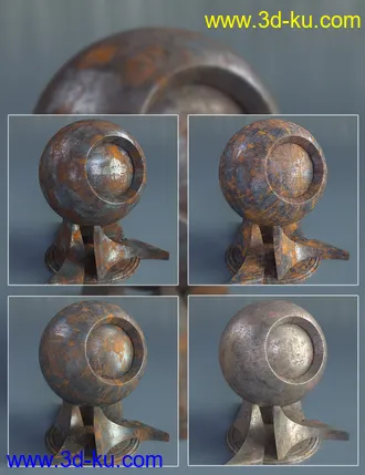 3D打印模型Rusty Metal - Iray Shaders的图片