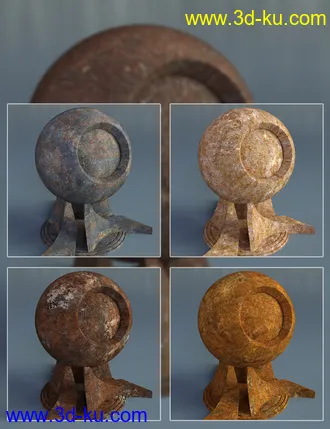 3D打印模型Rusty Metal - Iray Shaders的图片