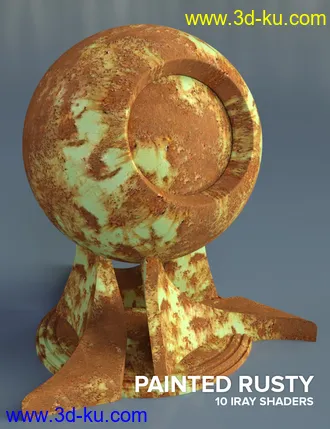 3D打印模型Rusty Metal - Iray Shaders的图片