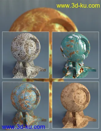3D打印模型Rusty Metal - Iray Shaders的图片