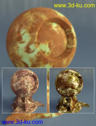 3D打印模型Rusty Metal - Iray Shaders的图片