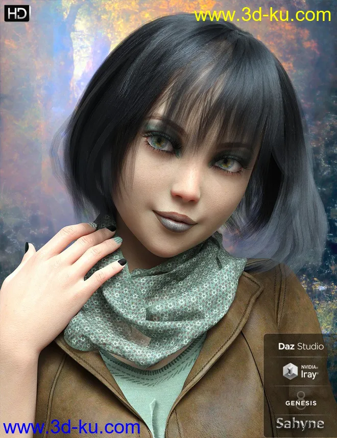 Sahyne HD for Genesis 8 Female模型的图片1
