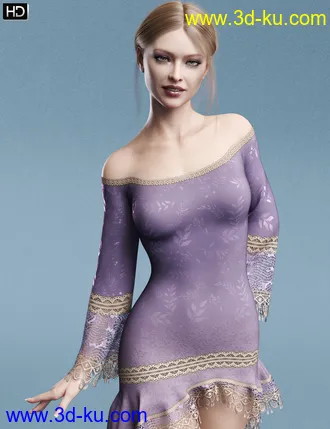 3D打印模型Salvia HD for Genesis 8 Female的图片