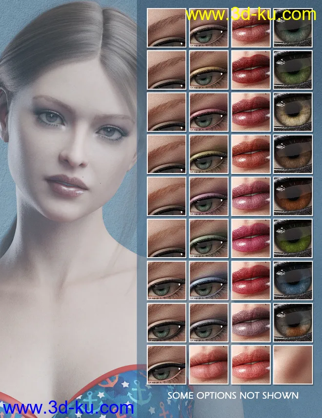 Salvia HD for Genesis 8 Female模型的图片8