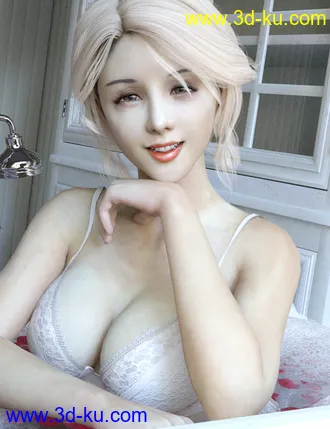 3D打印模型Sanny Character with dForce Hair and Expressions for Genesis 8 Female的图片