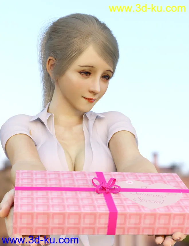 Sanny Character with dForce Hair and Expressions for Genesis 8 Female模型的图片5