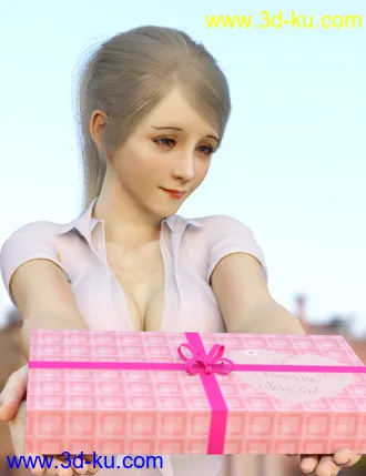 3D打印模型Sanny Character with dForce Hair and Expressions for Genesis 8 Female的图片