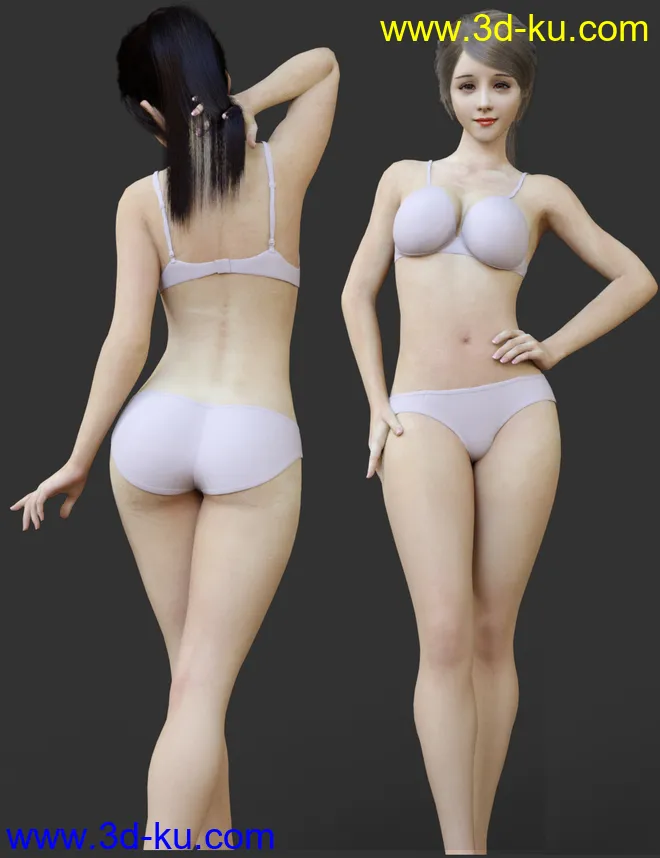 Sanny Character with dForce Hair and Expressions for Genesis 8 Female模型的图片10