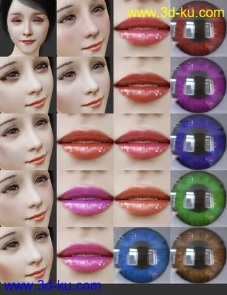 3D打印模型Sanny Character with dForce Hair and Expressions for Genesis 8 Female的图片