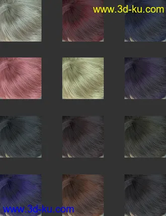 3D打印模型Sanny Character with dForce Hair and Expressions for Genesis 8 Female的图片