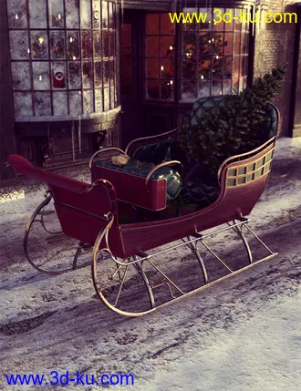 3D打印模型Santa's Sleigh的图片