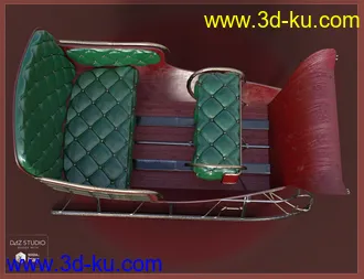 3D打印模型Santa's Sleigh的图片