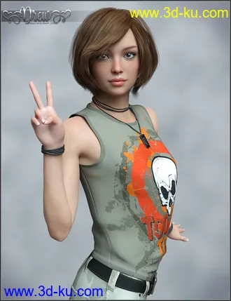 3D打印模型SASE Drew for Genesis 8的图片