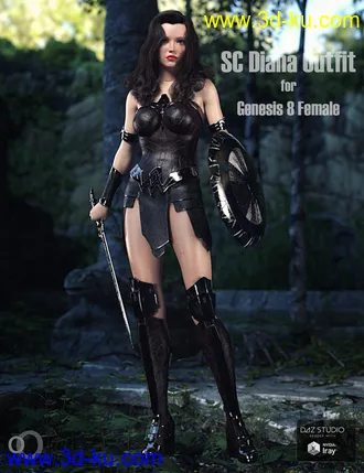 3D打印模型SC Diana Outfit for Genesis 8 Female的图片