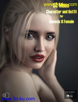 3D打印模型SC Moon Character and Outfit for Genesis 8 Female的图片